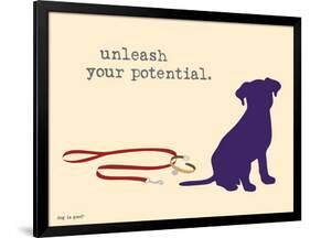 Unleash Potential-Dog is Good-Framed Art Print