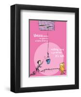 Unless Someone Cares (pink)-Theodor (Dr. Seuss) Geisel-Framed Art Print