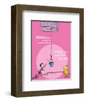 Unless Someone Cares (pink)-Theodor (Dr. Seuss) Geisel-Framed Art Print