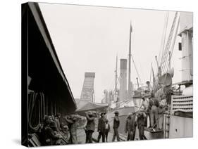 Unloading a Banana Steamer, Mobile, Ala.-null-Stretched Canvas