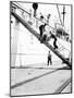 Unloading a Barrel from a Ship Down a Gangway, London, C1905-null-Mounted Photographic Print