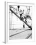 Unloading a Barrel from a Ship Down a Gangway, London, C1905-null-Framed Photographic Print