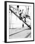 Unloading a Barrel from a Ship Down a Gangway, London, C1905-null-Framed Photographic Print