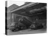 Unloading and Loading Lorries, Spillers Animal Foods, Gainsborough, Lincolnshire, 1961-Michael Walters-Stretched Canvas