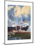 Unloading at the Llandarcy Oil Refinery, 1950-Laurence Fish-Mounted Giclee Print