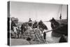 Unloading Cargo from a Boat, Muhaila, Baghdad, Iraq, 1925-A Kerim-Stretched Canvas