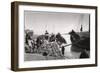 Unloading Cargo from a Boat, Muhaila, Baghdad, Iraq, 1925-A Kerim-Framed Giclee Print