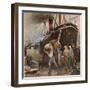 Unloading Cargo-null-Framed Art Print