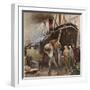 Unloading Cargo-null-Framed Art Print