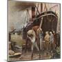 Unloading Cargo-null-Mounted Art Print