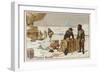 Unloading Cases of Suchard Chocolate from a Balloon in the Arctic-null-Framed Giclee Print