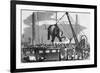 Unloading Elephants from Ship; Illustrat-null-Framed Giclee Print