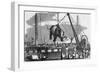 Unloading Elephants from Ship; Illustrat-null-Framed Giclee Print