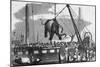 Unloading Elephants from Ship; Illustrat-null-Mounted Giclee Print