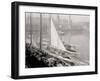 Unloading Fish Att Wharf, Boston, Mass.-null-Framed Photo