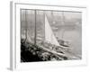 Unloading Fish Att Wharf, Boston, Mass.-null-Framed Photo