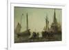 Unloading Fishing Boats on the Quay, Brittany-Hector Caffieri-Framed Giclee Print