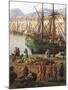 Unloading Goods from Galley, Detail from Port of Toulon, 1756-Claude Joseph Vernet-Mounted Giclee Print