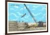 Unloading Lumber, San Pedro-null-Framed Art Print