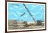 Unloading Lumber, San Pedro-null-Framed Art Print