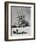 Unloading Material from Stella Polare, Arctic, 1899-null-Framed Giclee Print