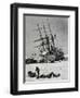 Unloading Material from Stella Polare, Arctic, 1899-null-Framed Giclee Print