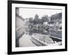 Unloading on the Grand Union Canal, London, C1905-null-Framed Photographic Print