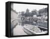 Unloading on the Grand Union Canal, London, C1905-null-Framed Stretched Canvas