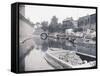 Unloading on the Grand Union Canal, London, C1905-null-Framed Stretched Canvas