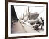 Unloading Rolls of Paper from a Ship, London, C1905-null-Framed Photographic Print