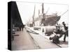 Unloading Rolls of Paper from a Ship, London, C1905-null-Stretched Canvas