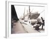 Unloading Rolls of Paper from a Ship, London, C1905-null-Framed Photographic Print