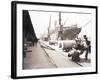 Unloading Rolls of Paper from a Ship, London, C1905-null-Framed Photographic Print