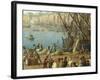 Unloading Ship, Detail from Port of Marseille, 1754-Claude Joseph Vernet-Framed Giclee Print