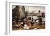 Unloading the Catch, 1881-Victor Gabriel Gilbert-Framed Giclee Print