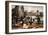 Unloading the Catch, 1881-Victor Marec-Framed Giclee Print