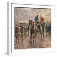 Unloading the Catch, Newlyn-Harry Fidler-Framed Giclee Print