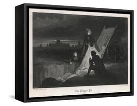 Unloading the Dead Cart-Franklin-Framed Stretched Canvas