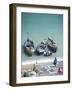 Unloading the Morning's Catch of Fish, Dhanushkodi, Tamil Nadu, India, Asia-Annie Owen-Framed Photographic Print