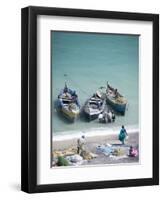 Unloading the Morning's Catch of Fish, Dhanushkodi, Tamil Nadu, India, Asia-Annie Owen-Framed Photographic Print