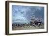 Unloading the Newfoundland Fishing Boat, 1873-Eugène Boudin-Framed Giclee Print