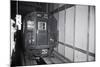 Unmanned Subway Train in Tunnel-null-Mounted Photographic Print