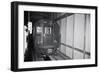 Unmanned Subway Train in Tunnel-null-Framed Photographic Print