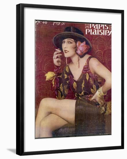 Unnamed Paris Showgirl in a Spanish or Possibly South American Themed Show-null-Framed Photographic Print
