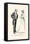 Unnecessary Kissing-Charles Dana Gibson-Framed Stretched Canvas