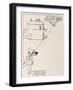 Unobtrusive Sunday Drinking-William Heath Robinson-Framed Art Print