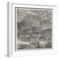 Unpacking the Art-Treasures at the Exhibition Building-null-Framed Giclee Print