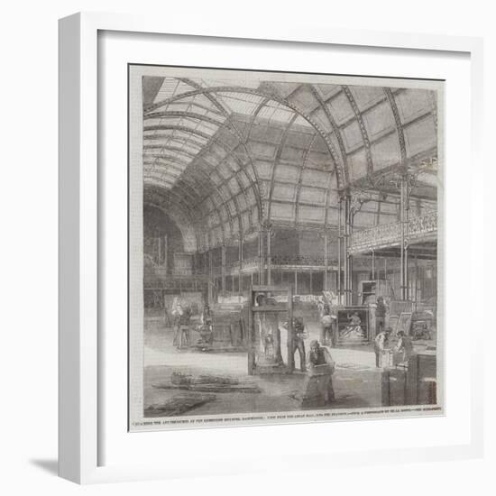 Unpacking the Art-Treasures at the Exhibition Building-null-Framed Giclee Print