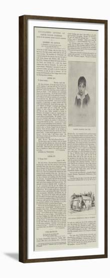 Unpublished Letters of Samuel Taylor Coleridge-null-Framed Giclee Print