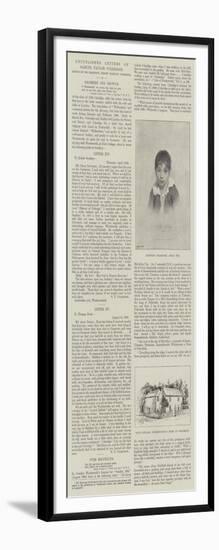 Unpublished Letters of Samuel Taylor Coleridge-null-Framed Giclee Print